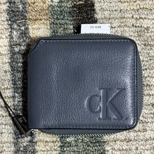 Calvin Klein Dark Gray Leather Wallet